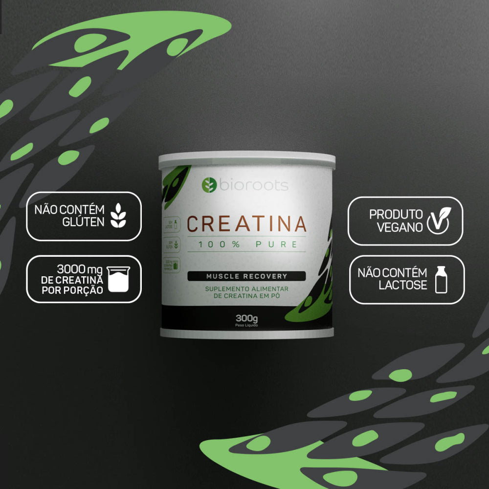 CREATINA 300G SUPLEMENTO ALIMENTAR EM PÓ	100% PURE BIOROOTS