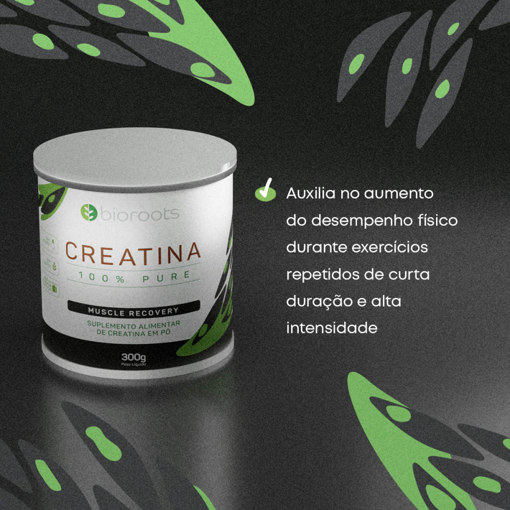 CREATINA 300G SUPLEMENTO ALIMENTAR EM PÓ	100% PURE BIOROOTS