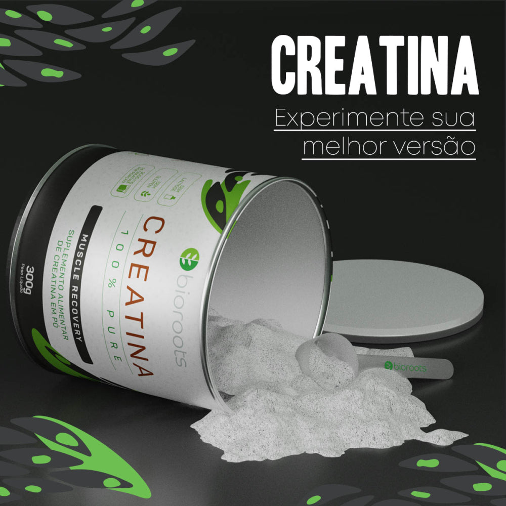 CREATINA 300G SUPLEMENTO ALIMENTAR EM PÓ	100% PURE BIOROOTS