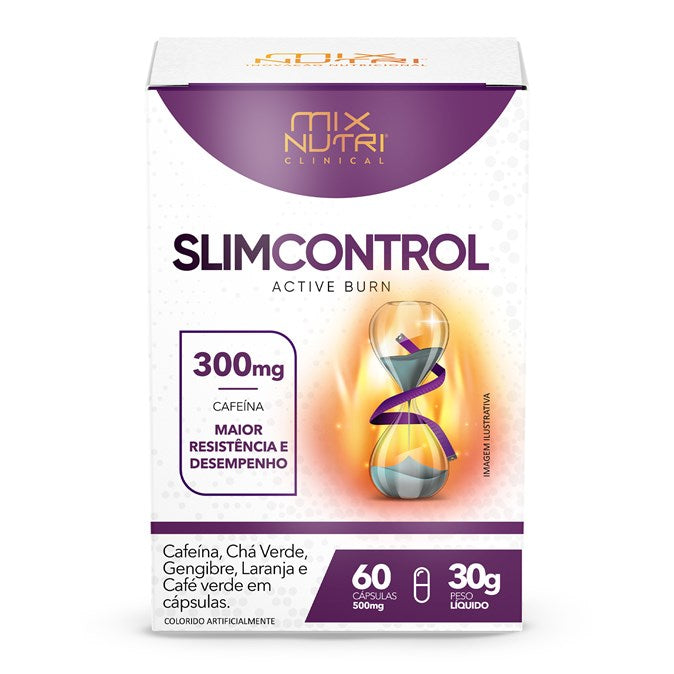 SLIM CONTROL CAPS CAFEÍNA - EXTRATO DE CHÁ VERDE - GENGIBRE