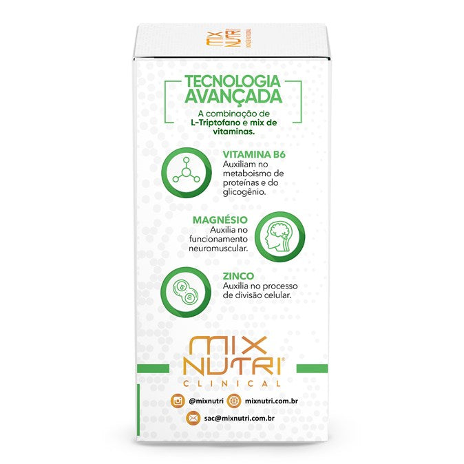 CLINICAL - CALMNESS -TRIPTOFANO 60 CAPS - 30G - MIX NUTRI