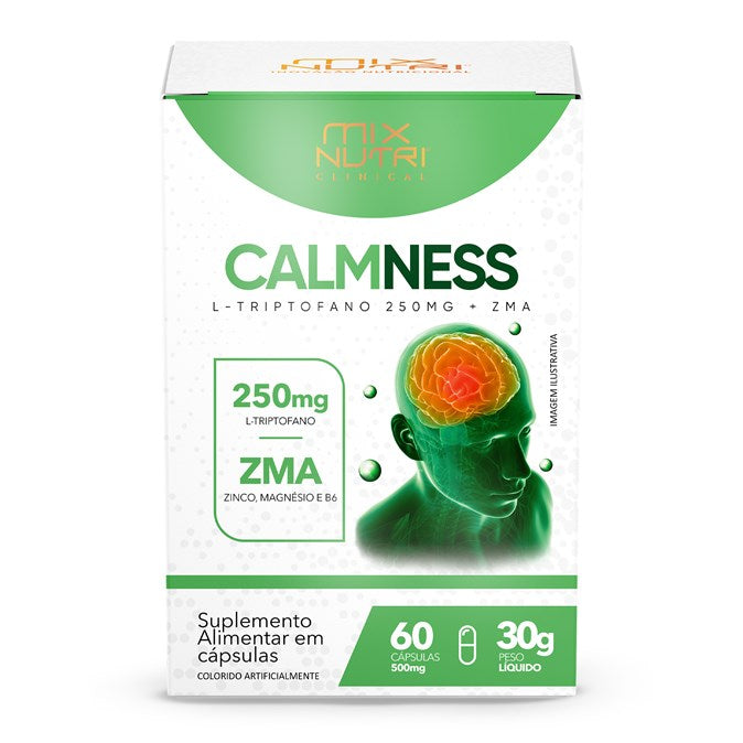 CLINICAL - CALMNESS -TRIPTOFANO 60 CAPS - 30G - MIX NUTRI