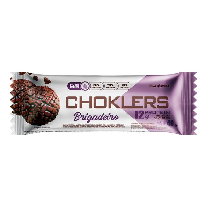 CHOKLERS BRIGADEIRO 40g DISPLAY 12UN WHEY PROTEIN