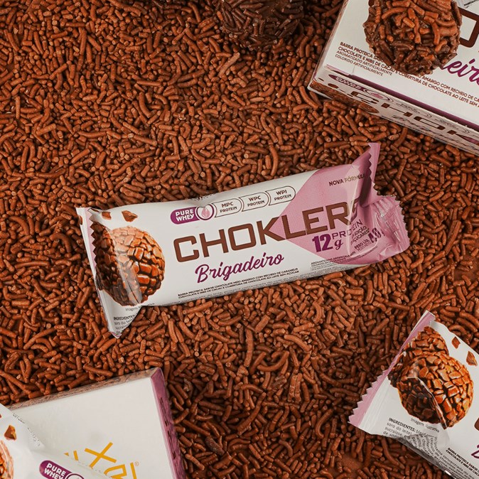 CHOKLERS BRIGADEIRO 40g DISPLAY 12UN WHEY PROTEIN