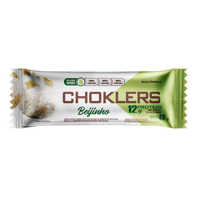 CHOKLERS BEIJINHO E CHOCOLATE BRANCO  - DISPLAY 12X40G