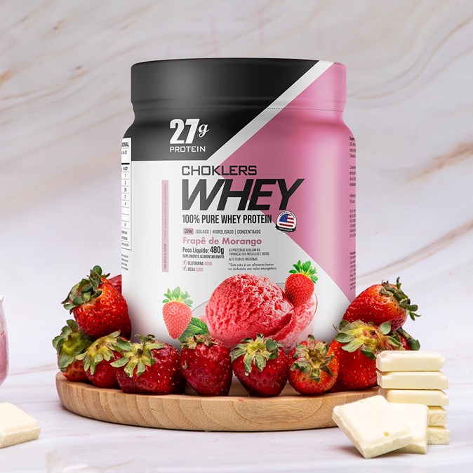 CHOKLERS WHEY FRAPE DE MORANGO 480G