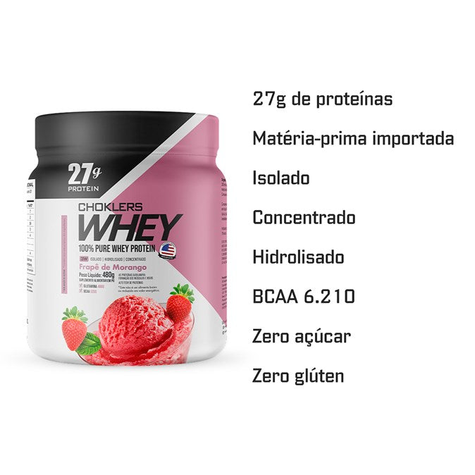 CHOKLERS WHEY FRAPE DE MORANGO 480G