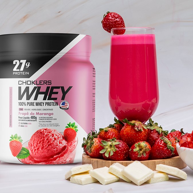 CHOKLERS WHEY FRAPE DE MORANGO 480G
