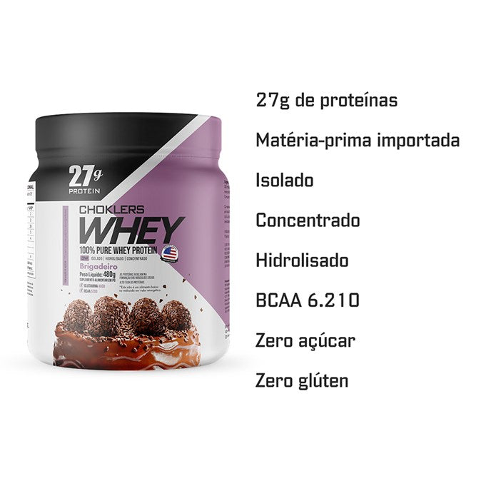 CHOKLERS WHEY BRIGADEIRO 900G POTE