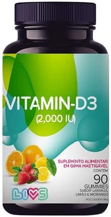 VITAMINA D3MIX 90Un Gummy LARANJALIMAO/MORANGO MULTIVITAMINA