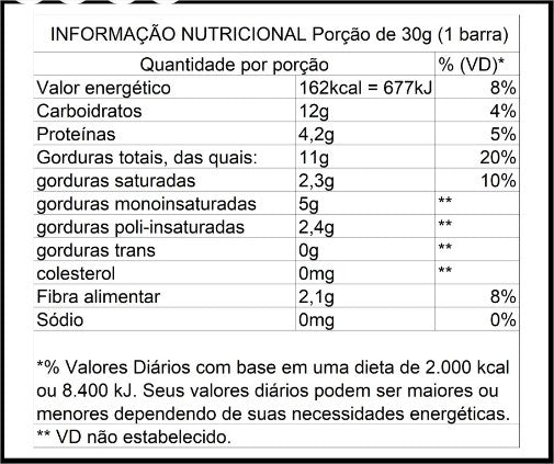 BARRA DE AMENDOIN, CASTANHA VEGANA PINATI NUTS COCO 30g