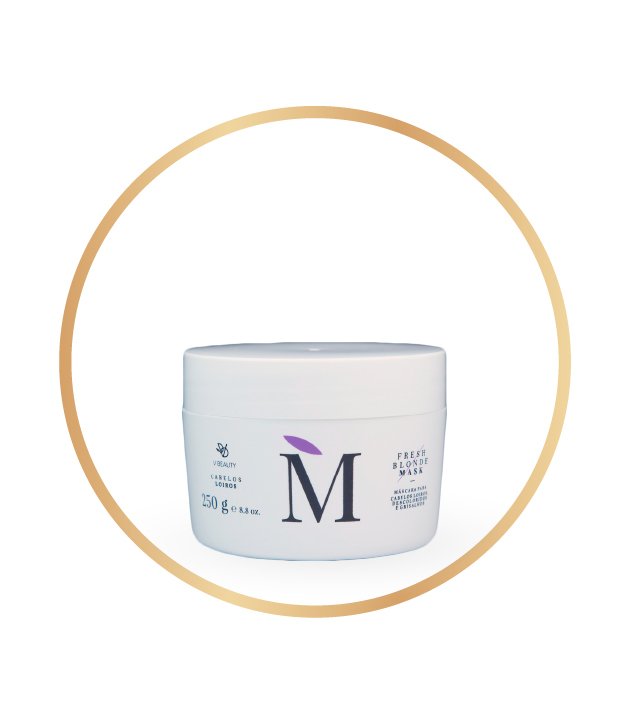 Kit Shampoo e Máscara Matizador Vegano cabelos loiros Mirela