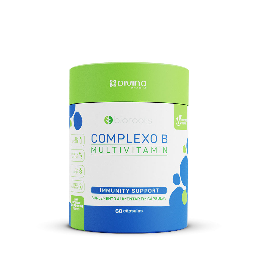 BIOROOTS COMPLEXO B COM 60 CAPSULAS