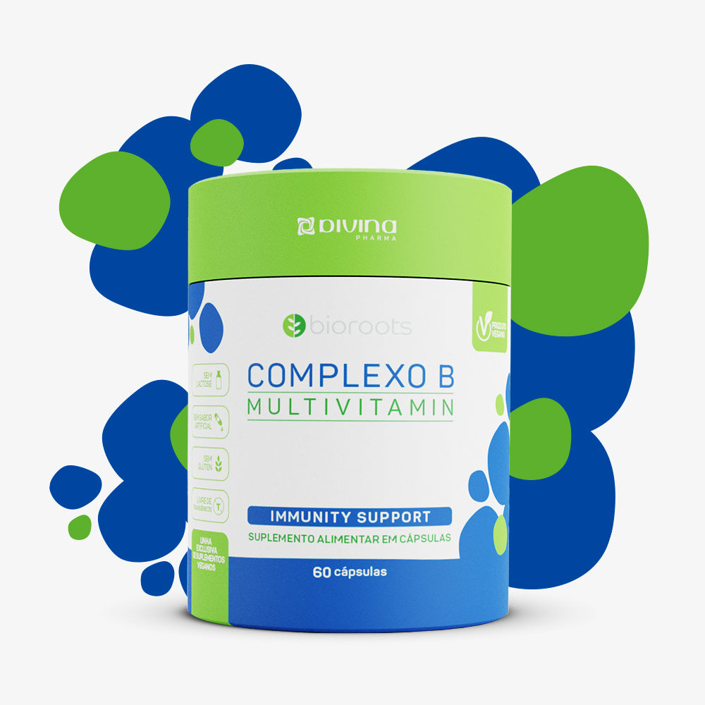 BIOROOTS COMPLEXO B COM 60 CAPSULAS