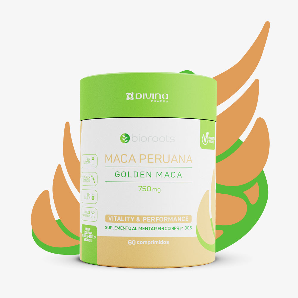 BIOROOTS MACA PERUANA VEGANA 750MG COM 60 COMPRIMIDOS