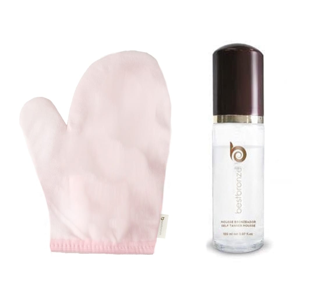 Kit Água Mousse Autobronzeadora + Luva Aplicação Best Bronze