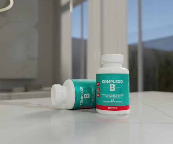 Vitamina Complexo B 60 Comprimidos Inositol Biotina B12 E +