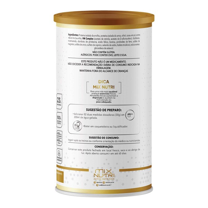 VEGAN PROTEIN CHOCOLATE 450G SEM GLÚTEM E LACTOSE