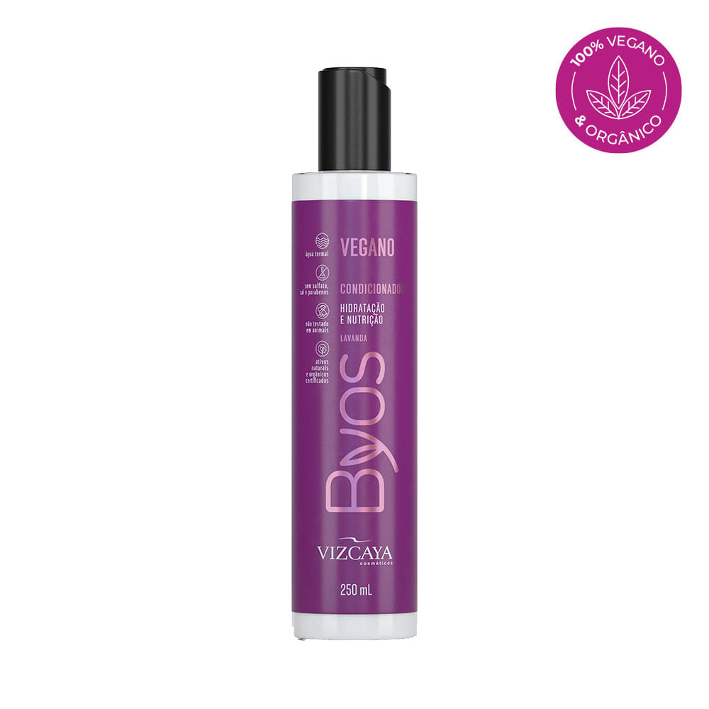 Condicionador Vegano Byos Hidratação E Nutrição 250Ml, Vizcaya
