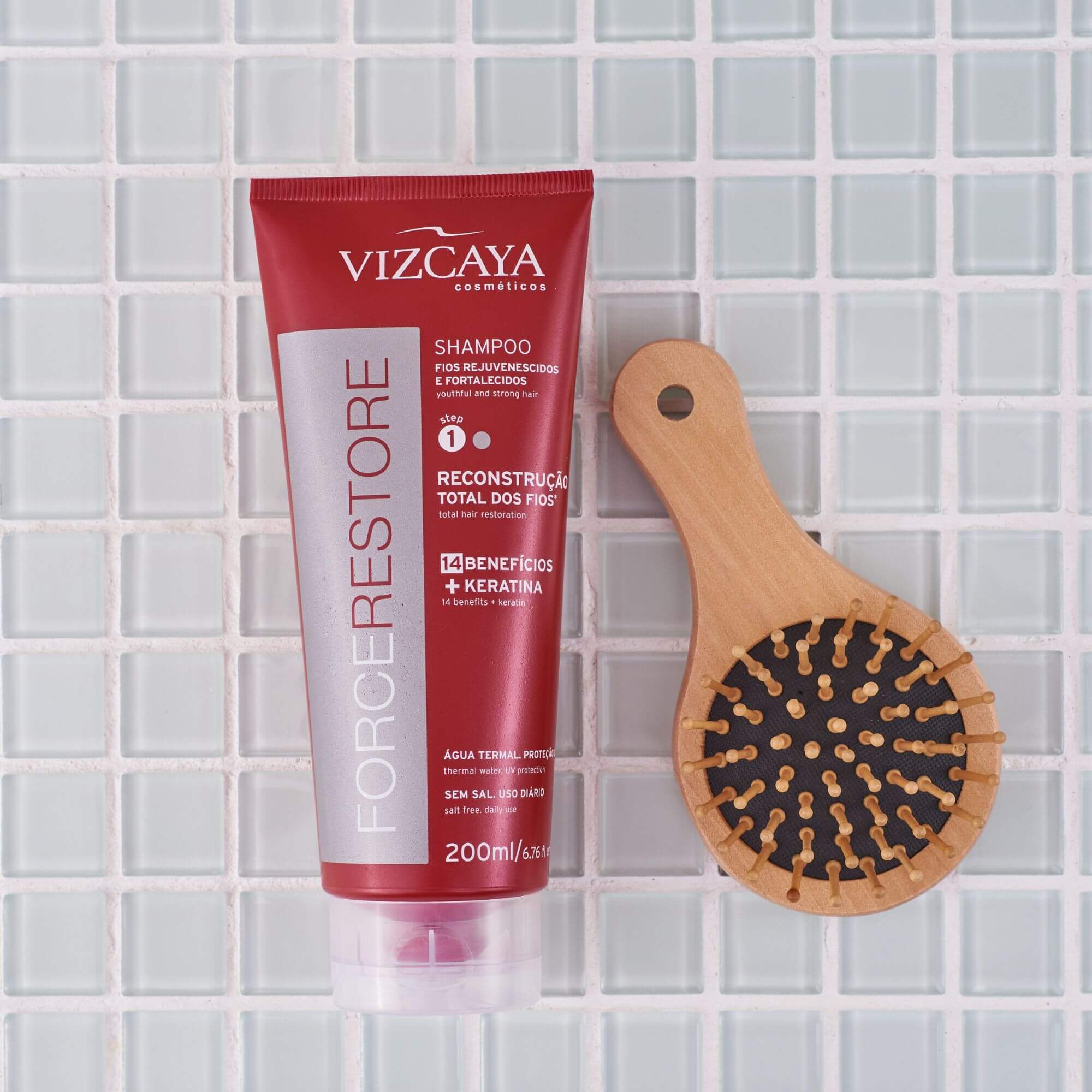 Shampoo Force Restore 200ml - Fios Rejuvenescidos e Fortes