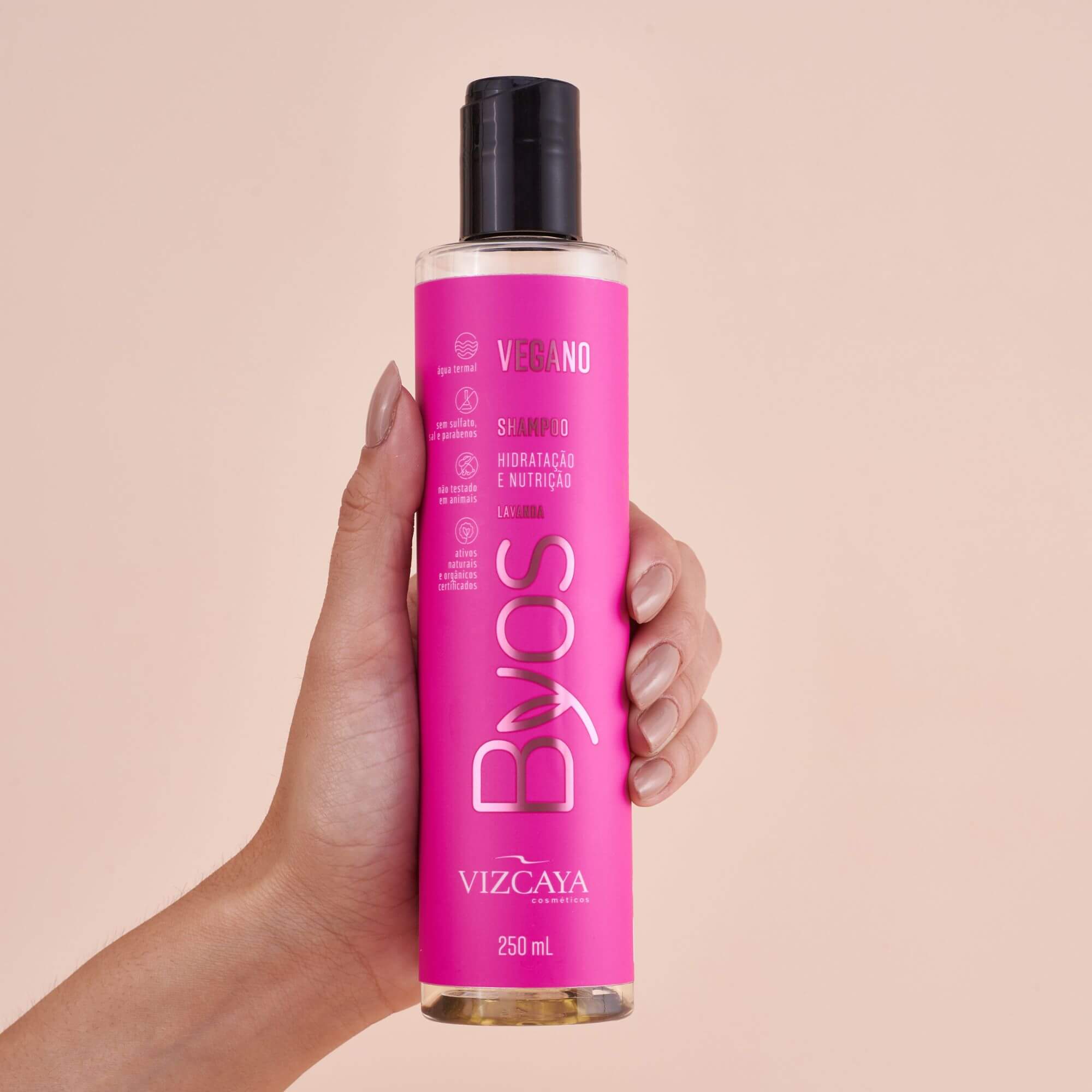 Shampoo Vegano Byos Hidratação E Nutrição 250Ml Vizcaya