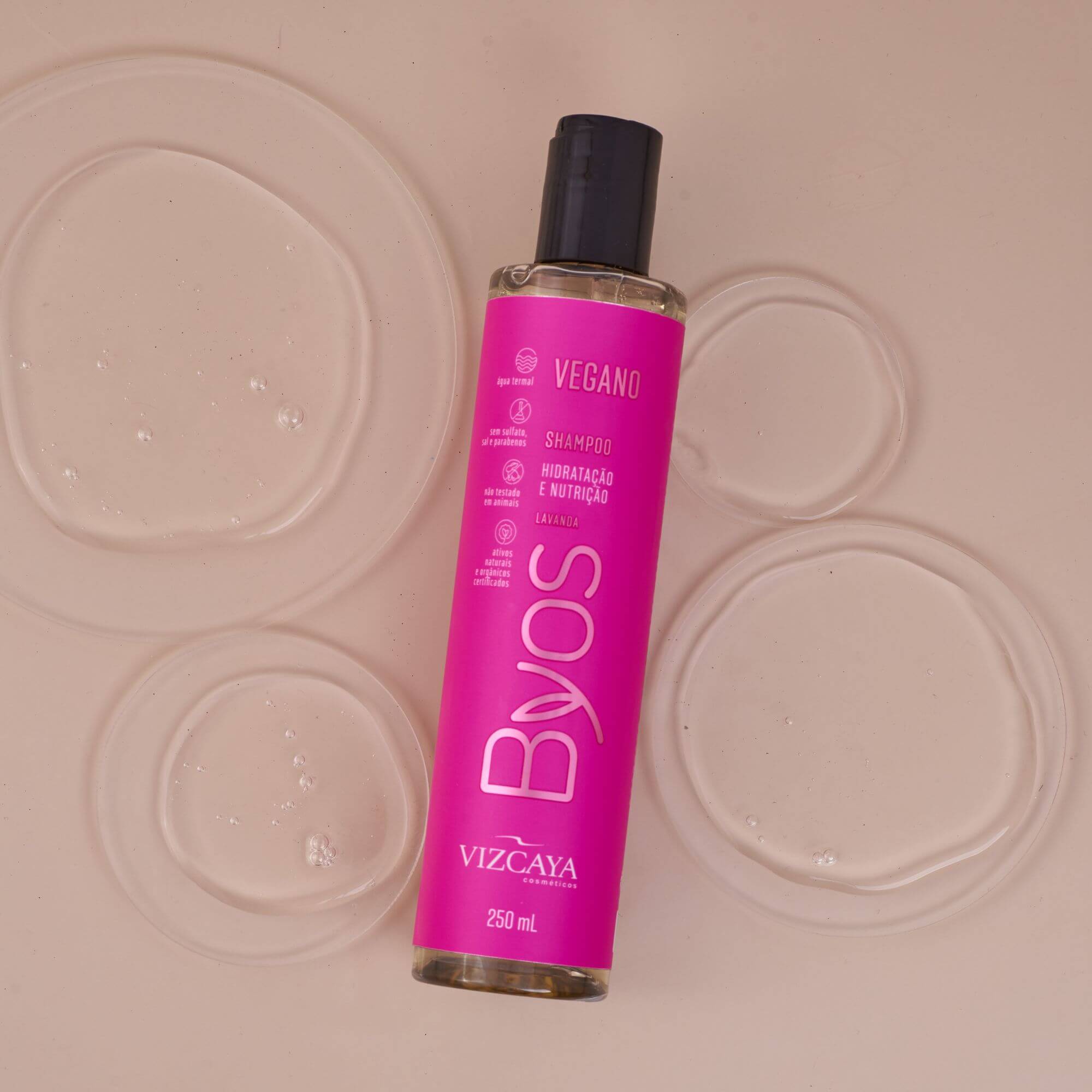 Shampoo Vegano Byos Hidratação E Nutrição 250Ml Vizcaya