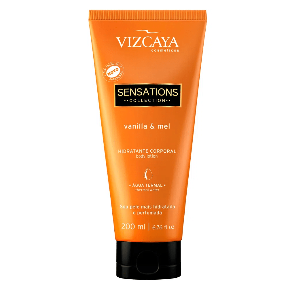 Hidratante Corporal Vizcaya Sensations Vanilla e Mel 200ml
