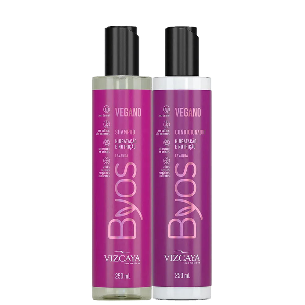 Kit Shampoo+Condicionador Vegano Hidratação E Nutrição 250Ml