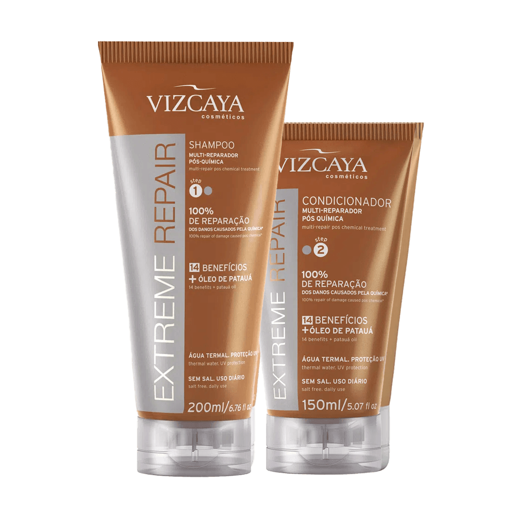 Kit Shampoo + Condicionador Multi Reparador Pós-química