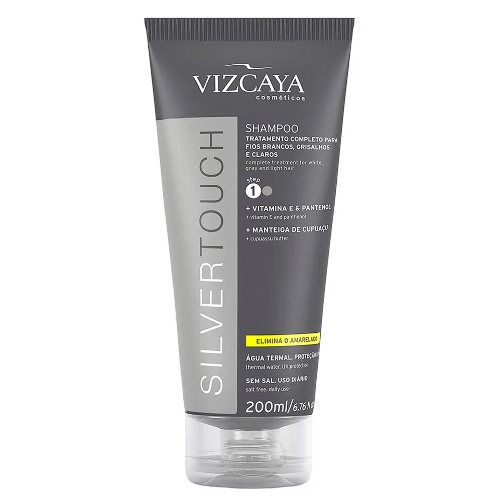 Shampoo Matizador Silver Touch 200ml - Vitamina E & Pantenol